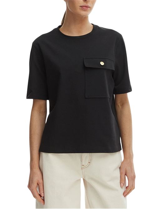 T-shirt con taschino e bottone dorato Tommy Hilfiger | WW0WW49249BDS